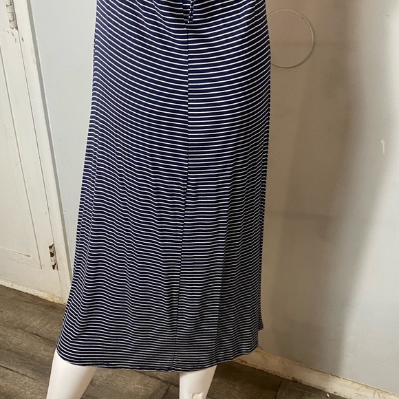 GAP Blue and White Striped Midi Dress - Picture 7 of 10